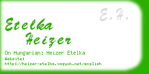 etelka heizer business card